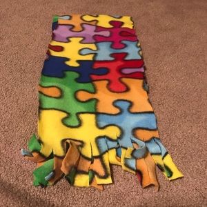 Autism Awareness Fleece Scarf